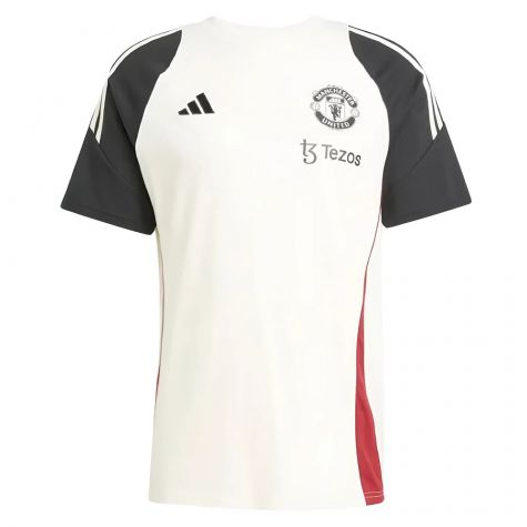 2024-2025 Man Utd Training Tee (Off White) (Toone 7)
