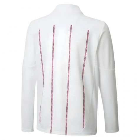 2024-2025 Man City Prematch 1/4 Zip Top (White) - Kids