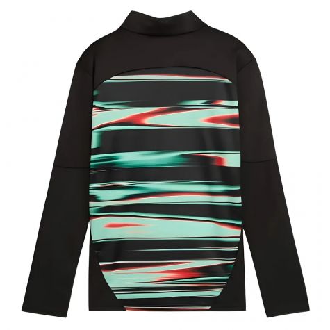 2025-2026 Portugal Prematch 1/4 Zip Top (Black) - Kids