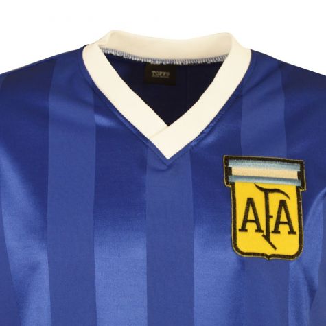 Argentina 1986 World Cup Away Retro Football Shirt