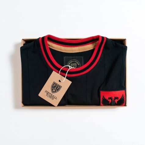 Vintage Albania Black Shqiponj Soccer Shirt