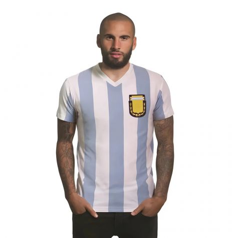 Argentina 1982 V-Neck Number 10 T-Shirt