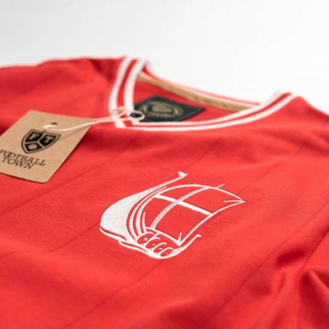 Vintage Denmark De R d-hvide Soccer Jersey