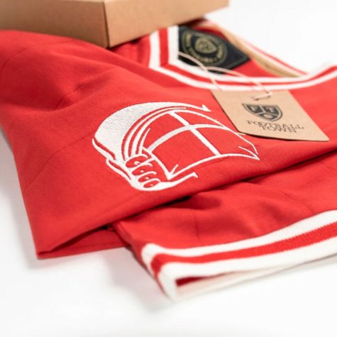 Vintage Denmark De R d-hvide Soccer Jersey