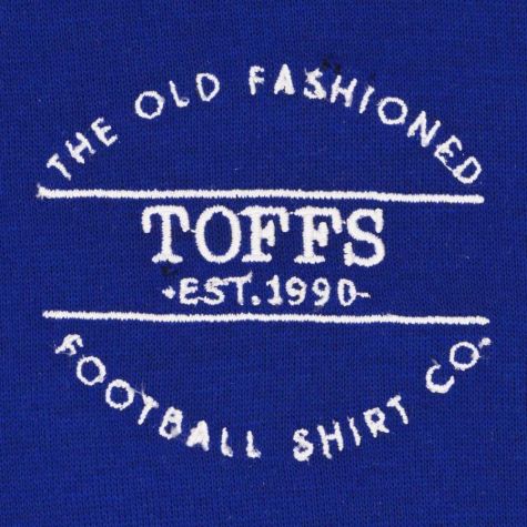 The Old Fashioned Football Shirt Co. Hoodie - Royal/White