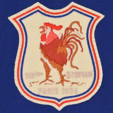 France 1924 Vintage Rugby Zipped Hoodie - Royal