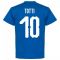 Italy Totti 10 Team T-Shirt - Royal