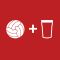 Beer and Football T-Shirt (Red-White)