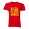 Andres Iniesta Visca El Barca Hero T-Shirt (Red)