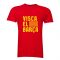 Lionel Messi Visca El Barca Hero T-Shirt (Red)