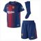 2017-2018 Barcelona Home Nike Little Boys Mini Kit (With Sponsor) (Alcacer 17)