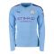 2019-2020 Manchester City Puma Home Long Sleeve Shirt (SILVA 21)