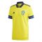 2020-2021 Sweden Home Adidas Football Shirt (LINDELHOF 3)