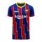 Barcelona 2020-2021 Home Concept Football Kit (Libero) (RONALDINHO 10)