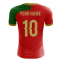 2023-2024 Portugal Flag Home Concept Football Shirt (Your Name) -Kids