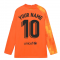 2021-2022 Barcelona Home Goalkeeper Shirt (Orange) (Your Name)