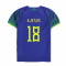 2022-2023 Brazil Away Little Boys Mini Kit (G Jesus 18)