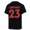 2022-2023 Liverpool Swoosh Tee (Black) (LUIS DIAZ 23)