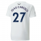 2022-2023 Man City Casuals Tee (White) - Kids (JOAO CANCELO 27)