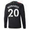 2022-2023 Man City Long Sleeve Away Shirt (BERNARDO 20)