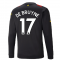 2022-2023 Man City Long Sleeve Away Shirt (DE BRUYNE 17)