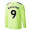 2022-2023 Man City Long Sleeve Third Shirt (HAALAND 9)