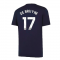 2024-2025 Man City Training Shirt (Inky Blue) - Kids (De Bruyne 17)