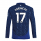 2024-2025 Man Utd Long Sleeve Away Shirt (Kids) (Garnacho 17)