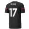 2021-2022 AC Milan Pre-Match Jersey (Black) (R LEAO 17)