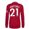 2022-2023 Man Utd Long Sleeve Home Shirt (ALEX TELLES 27)