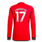 2023-2024 Man Utd Long Sleeve Home Shirt (Garnacho 49)