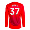 2024-2025 Man Utd Long Sleeve Home Shirt (Antony 21)