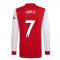 Arsenal 2021-2022 Long Sleeve Home Shirt (SAKA 7)