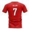 Wales Team T-Shirt - Red (ALLEN 7)