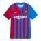 2021-2022 Barcelona Vapor Match Home Shirt (Kids) (AUBAMEYANG 25)