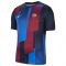 2021-2022 Barcelona Pre-Match Training Shirt (Blue) - Kids (Your Name)
