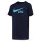 2022-2023 Chelsea Swoosh Tee (Navy) - Kids (DROGBA 11)