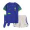 2022-2023 Brazil Away Little Boys Mini Kit (G Jesus 18)