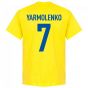 Ukraine Team Yarmolenko 7 T-Shirt - Yellow