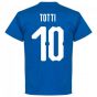 Italy Totti 10 Team T-Shirt - Royal