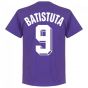 Fiorentina Batistuta 9 Team T-Shirt - Purple