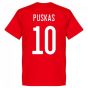 Hungary Puskas 10 Team T-Shirt - Red