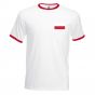 Robert Lewandowski Poland Ringer Tee (white-red)