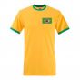 Pele Brazil Ringer Tee (yellow)