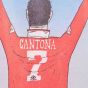 Manchester Reds Retro I Am Cantona Zipped Hoodie (Red)