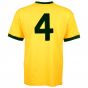 Brazil 1970 World Cup Carlos Alberto Retro Football Shirt