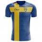 2023-2024 Sweden Flag Concept Football Shirt (Larsson 7)
