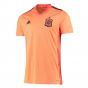 2020-2021 Spain Home Adidas Goalkeeper Shirt (Orange) (Your Name)