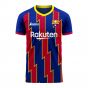 Barcelona 2020-2021 Home Concept Football Kit (Libero) (MESSI 10)