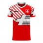 Switzerland 2025-2026 Retro Concept Football Kit (Libero) (Your Name)